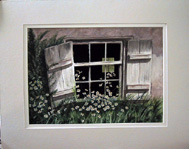 Watercolor of Daisy Window (2007)