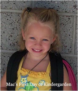First Day of Kindergarden