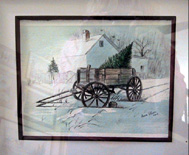 Watercolor of Winter Wagon (2007)